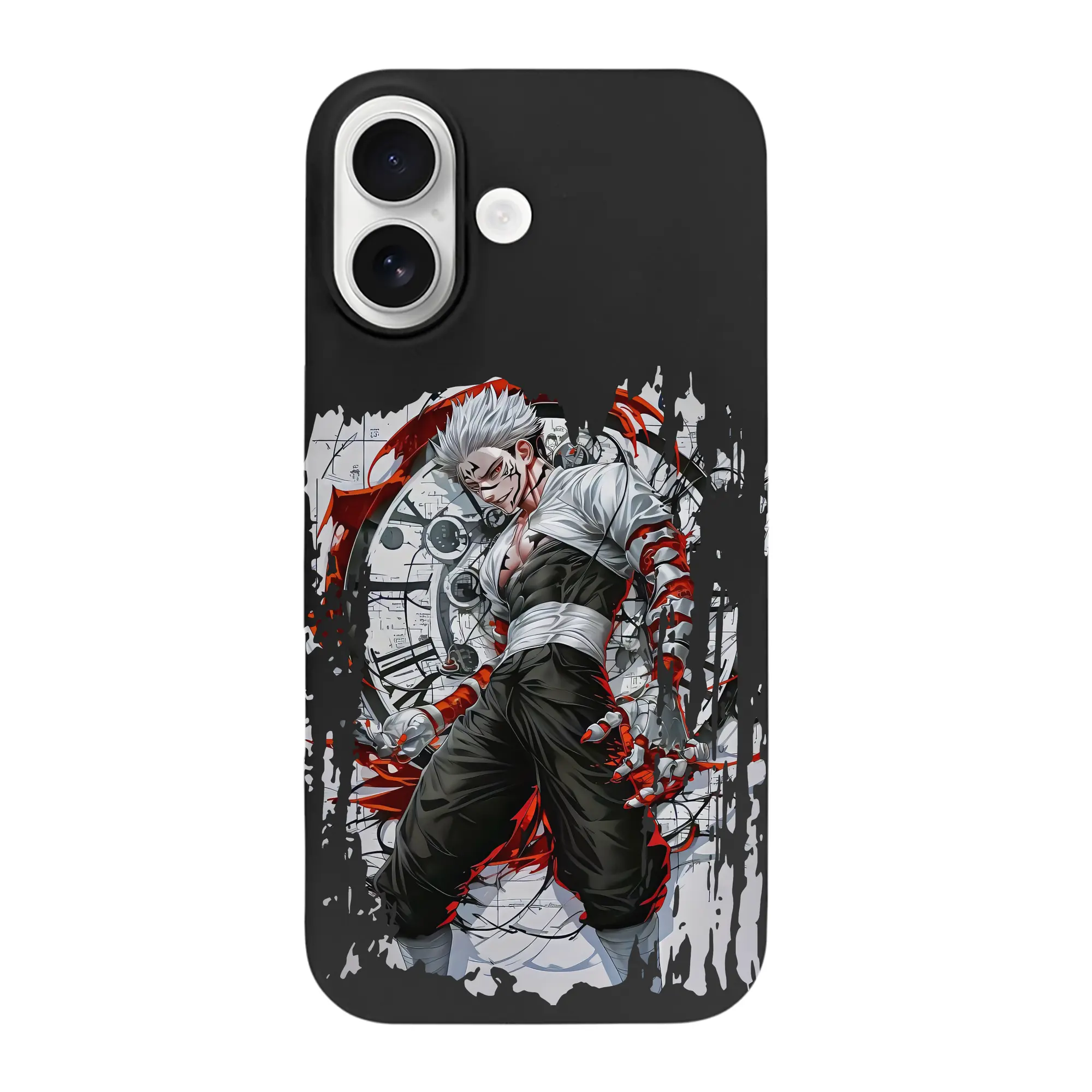 呪術廻戦 グッズ,両面宿儺 - iPhone 17 シリーズ シリコンケース 薄型 耐衝撃 指紋防止 ソフトタッチカバー 精密フィット 傷防止 保護ケース iPhone 17/17 Air/17 Pro/17 Pro Max 対応